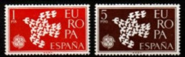 ESPAGNE      -    EUROPA    -   1961 .   Y&T N° 1044 à 1045** - 1961
