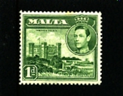 MALTA - 1943   KGVI  1d  GREEN  MINT - Malta