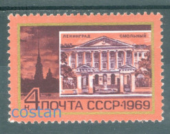1969 LENIN's Statue,Smolny Institute Of Noble Maidens,Russia,3614,MNH - Neufs