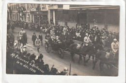 Carte Photo : 13,8 X 8,8  -  Mr  POINCARE  Et CLEMENCEAU  à  MULHOUSE  Le 10 Déc. 1918 - Mulhouse