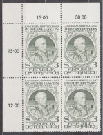 1982 , Mi 1704 ** (2) - 4er Block Postfrisch - Landesausstellung -  Joseph Haydn In Seiner Zeit - Unused Stamps