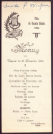 Menu Déjeuner Du 21 Novembre 1954 à Langres " Sainte Cécile " - Menus