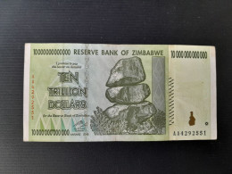 ZIMBABWE 10 TRILLON 2008 - Simbabwe