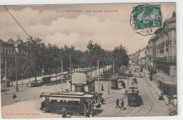 TOULOUSE . LES ALLEES LAFAYETTE + TRAMWAYS . + OBLIT CONVOYEUR De " AIX-LES-THERMES A TOULOUSE " LE 31-9-1909 - Toulouse