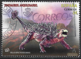 Spain 2015. Scott #4047 (U) Ankylosaurus - Oblitérés