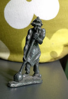 Verrerie Souffleur De Verre, Ancienne Belle Figurine Plomb Etain - Loden Soldaatjes