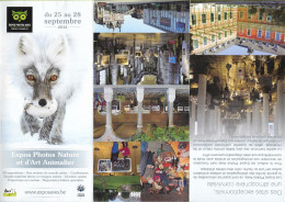 Flyer - Expos Photos Nature Et D'art Animalier / Natuur En Dierenkunstfoto Exposities - 25-09 ---> 28-09 -2014 - BUZIN - 1985-.. Oiseaux (Buzin)