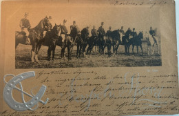 Napoli Militari A Cavallo Cartolina Postale Siglata Torino 3 Luglio - War 1914-18