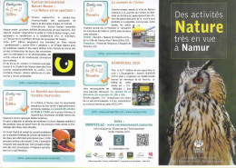 Flyer - Activités Nature à/Natuuractiviteiten In Namen/Naturaktivitäten In/Nature Activities In - Namur - 2018 - BUZIN - 1985-.. Vögel (Buzin)