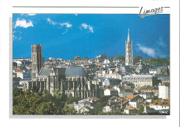 ARCHITECTURE + Carte Postale Neuve : LIMOGES - Cathédrale St-Etienne Et Clocher St-Michel + Ed. TEPEC 87 L  2 - Limoges