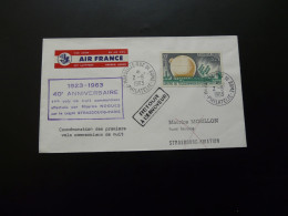 Lettre Vol Special Commemoration Vols De Nuits Maurice Nogues Oblit. Marseille 1963 - 1960-.... Storia Postale