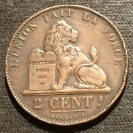 BELGIQUE - BELGIUM - 2 CENTIMES 1864 - Léopold Ier - KM 4.2 - 2 Cents