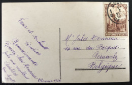 Belgique 1929 - N°270 Sur Carte Postale Départ Uccle Vers Péruwelz TB Et Rare - Briefe U. Dokumente