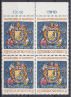 1982 , Mi 1706 ** (2) - 4er Block Postfrisch -  800 Jahre Marktort Gföhl Im Waldviertel - Unused Stamps