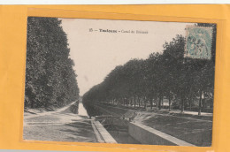 25. TOULOUSE . CANAL DE BRIENNE . CARTE AFFR SUR RECTO LE 30-1-1906 - Toulouse