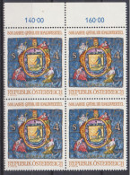 1982 , Mi 1706 ** (3) - 4er Block Postfrisch -  800 Jahre Marktort Gföhl Im Waldviertel - Unused Stamps