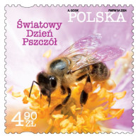 Poland Polen Pologne 2024 World Bee Day Stamp MNH - Api