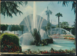 °°° 31112 - SVIZZERA - TI - LUGANO E MONTE SAN SALVATORE CON FONTANA - 1969 With Stamps °°° - Lugano