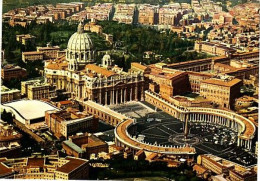 Roma Citta Del Vaticano Cité Du Vatican Plazza E Basilica Di S Pietro Place Et Basilique St Pierre ( 2 Scan Time De 1986 - Other & Unclassified