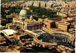 Roma Citta Del Vaticano Cité Du Vatican Plazza E Basilica Di S Pietro Place Et Basilique St Pierre ( 2 Scan Time De 1986 - Altri & Non Classificati