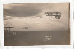 Carte Photo : 13,8 X 8,8  -  AVIATEURS  -  I  V.  GORISSEN  - II. BARRIER  -  III.  JEANIN - Flieger