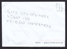 Netherlands: Cover, 2024, Handwritten Number Code As Stamp, Code Bought Via Postal Website (minor Damage) - Covers & Documents