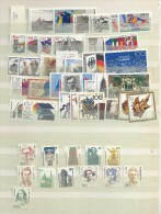 1989 MNH Bund Year Complete According To Michel, Postfris - Unused Stamps