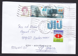 Netherlands: Cover, 2024, 5 Stamps, Tree, Red Cross, Love, Queen (minor Damage; Ugly Tape) - Briefe U. Dokumente