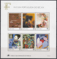 PORTUGAL  Block 74, Postfrisch **, Gemälde Des 20. Jahrhunderts, 1990 - Blokken & Velletjes