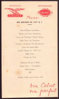 Menu " Anciens Du 152° RI " Nouvel Hôtel, 8 Décembre 1935 - Menu