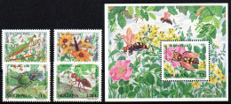 Moldawien Moldova 1997 - Mi.Nr. 239 - 242 + Block 13 - Postfrisch MNH - Insekten Insects - Other & Unclassified