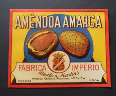 Portugal Etiquette Ancienne Amêndoa Amarga Fab. Império Liqueur Amande Amère  Label Bitter Almond Liqueur - Alcoli E Liquori