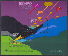 PORTUGAL Block 55, Postfrisch **, 100 Jahre Schallplatte 1987 - Blocchi & Foglietti