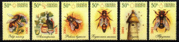 Ukraine 2001 - Mi.Nr. 447 - 452 - Postfrisch MNH - Insekten Insects Bienen Bees - Api