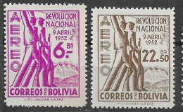 BOLIVIA 1953 YT PA 151/152  ** - Bolivie