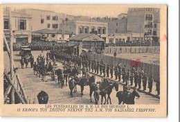 CPA Salonique Les Funérailles De S.M Le Roi  Georges I - Grèce