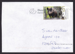 Netherlands: Cover, 2024, 1 Stamp + Tab, Wild Boar Animal (traces Of Use) - Briefe U. Dokumente