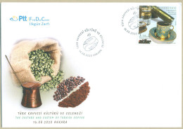 TURKEY 2020 MNH FDC TURKISH COFFEE  FIRST DAY COVER - Storia Postale