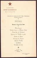 Menu Déjeuner " Amicale Des Anciens Du 221° Régiment D'infanterie " 22 Avril 1934 Hôtel Du Cheval Blanc à Langres - Menükarten