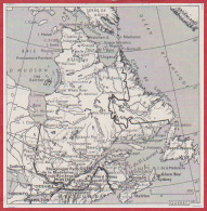 Province Du Quebec. Canada. Larousse 1960. - Historische Documenten