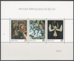 PORTUGAL  Block 63, Postfrisch **, Gemälde Des 20. Jahrhunderts, 1989 - Blocks & Sheetlets