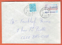 37P - Relais Mellier 1983 Vers Bas-Oha - Postmarks With Stars