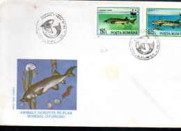 WWF ROUMANIE FDC 1994 POISSONS - FDC