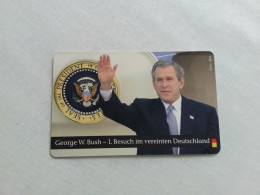 Germany - O 048  06/2002 - Deutsche Einheit - George W. Bush -  Only 500 Ex - O-Serie : Serie Clienti Esclusi Dal Servizio Delle Collezioni