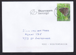 Netherlands: Cover, 2024, 1 Stamp, Butterfly From Bonaire Island, Insect, Animal, Dutch Antilles (traces Of Use) - Covers & Documents
