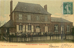 PERRIERS Sur ANDELLE  école De Filles - TOILÉE COULEUR - Other & Unclassified