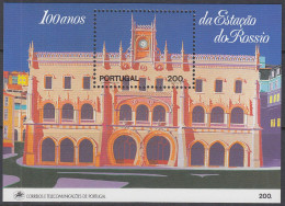 PORTUGAL  Block 75, Postfrisch **, 100 Jahre Rossio-Bahnhof, Lissabon, 1990 - Blokken & Velletjes