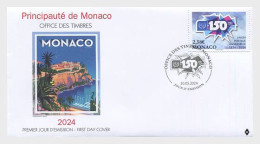 Monaco.2024.Joint Issues.150 Years Universal Postal Union.FDC. - Emissions Communes