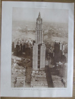 1922  U.s.a Manhattan GRATTE CIEL BUILDING WOOLWORTH - Unclassified
