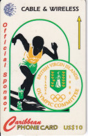 TARJETA DE VIRGIN ISLANDS DE OLYMPIC COMMITTEE ATLANTA 1996 - 56CBVA - Vierges (îles)